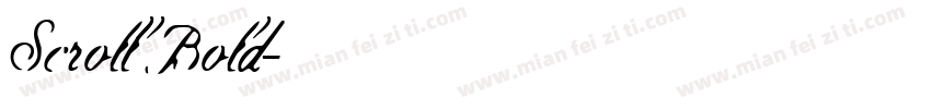Scroll Bold字体转换
